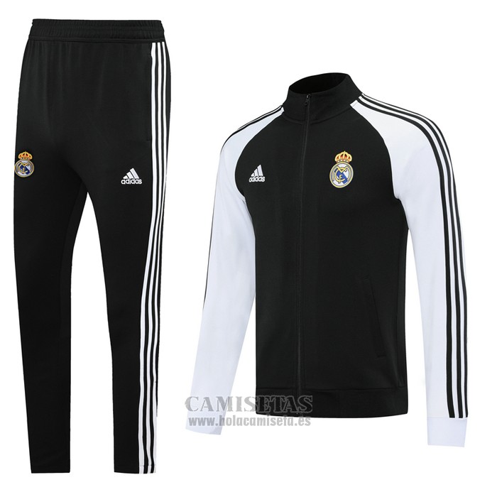 Chandal de Chaqueta del Real Madrid 2020-2021 Negro y Blanco
